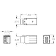 thumbnail image 3 of Acoplador modular ICC USB 3.0 en blanco para estilo HD, 3 of 3