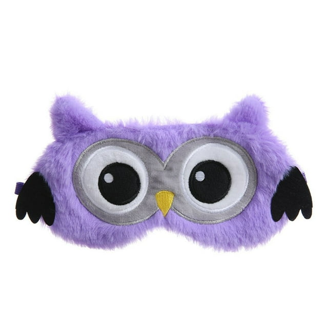 Kids Sleeping Eye Cover Travel Household Children Blindfold Headband Headband Wearable Nonslip Cartoon Blinder Cute Decorative Comfortable Eyeshade Purple