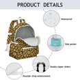 thumbnail image 4 of Black Sunflower Backpack for School,Cute School Bag,Schoolbag with Adjustable Shoulder Straps & Padded Back,13.4"x11"x4.7", 4 of 6