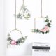 thumbnail image 4 of Metal Floral Hoop Wreath Macrame Hoop Ring For Wedding Ceremony Birthday Decor, 4 of 4
