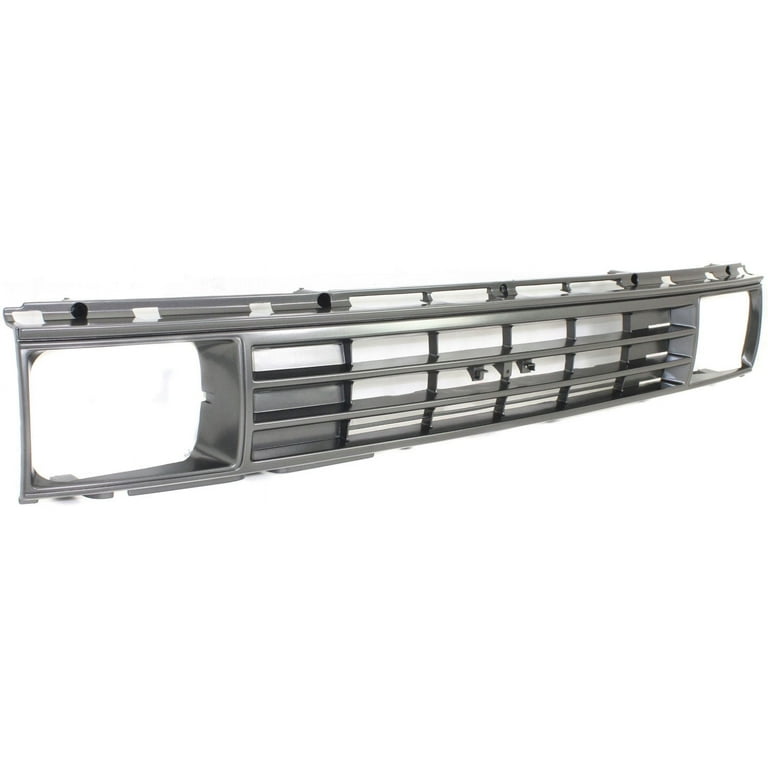 Grille Assembly Compatible With 1987-1988 Toyota Pickup Painted Dark Silver  Shell with Black Insert