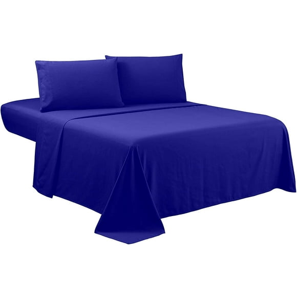 HTOOQ Twin Sheets Set HTOOQ Hotel Luxury 3HTOOQ Piece Bed Set, Extra Deep Pocket, 1800 Series Bedding Set, Wrinkle & Fade Resistant, Sheet & Pillow Case Set (Twin, Royal Blue)