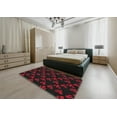 thumbnail image 4 of Ahgly Company Indoor Square Patterned Red Novelty Area Rugs, 8' Square, 4 of 6