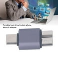 thumbnail image 3 of Micro B To USB C Adapter, USB Type C Male Convert Connector 10Gbps Transfer Rate Fast Charging Portable  for Laptops, 3 of 7
