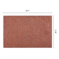 thumbnail image 6 of REGALWOVEN Farmhouse Placemats Set of 4 Cotton and Linen Placemats for Dining Table Decor Washable Kitchen Table Mat Wipe Clean Orange 18.1x11.8inch, 6 of 6