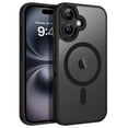 thumbnail image 2 of BENTOBEN Case for iPhone 16 Compatible with Mag-Safe, 6.1" Metal Lens Frame Button Frame Hard Tpu Matte Magnetic Anti-Fingerprint Shockproof Protective Cover, Black, 2 of 10