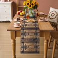 thumbnail image 4 of Farmhouse Vintage Wood Board Table Runner 90 Inches Long,Kitchen Dining Tablerunners Brown Wooden Linen Table Runners Dresser Scarves for Home Dinner Wedding Holiday Party Decor, 4 of 9