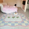 thumbnail image 3 of Decorative Home Carpet Large Area Colorful Living Room Flower Thickened Decoration Rug Non-slip Washable Floor Mat, 3 of 7