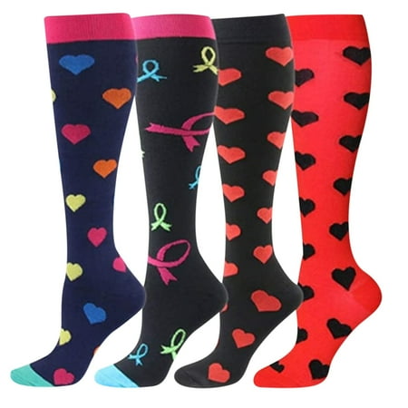

NECHOLOGY Fishnet Stockings Medium Pairs Sports 4 Compressie Socks Brede Socks Unisex Kalf Socks Garter And Hose Socks Black Large-X-Large