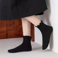 thumbnail image 5 of YooGuoGuo Women's Ruffle Socks,Casual Cute Ankle Breathable Knit Cotton Soft Frilly Crew Socks for Women 6 Pack, 5 of 7