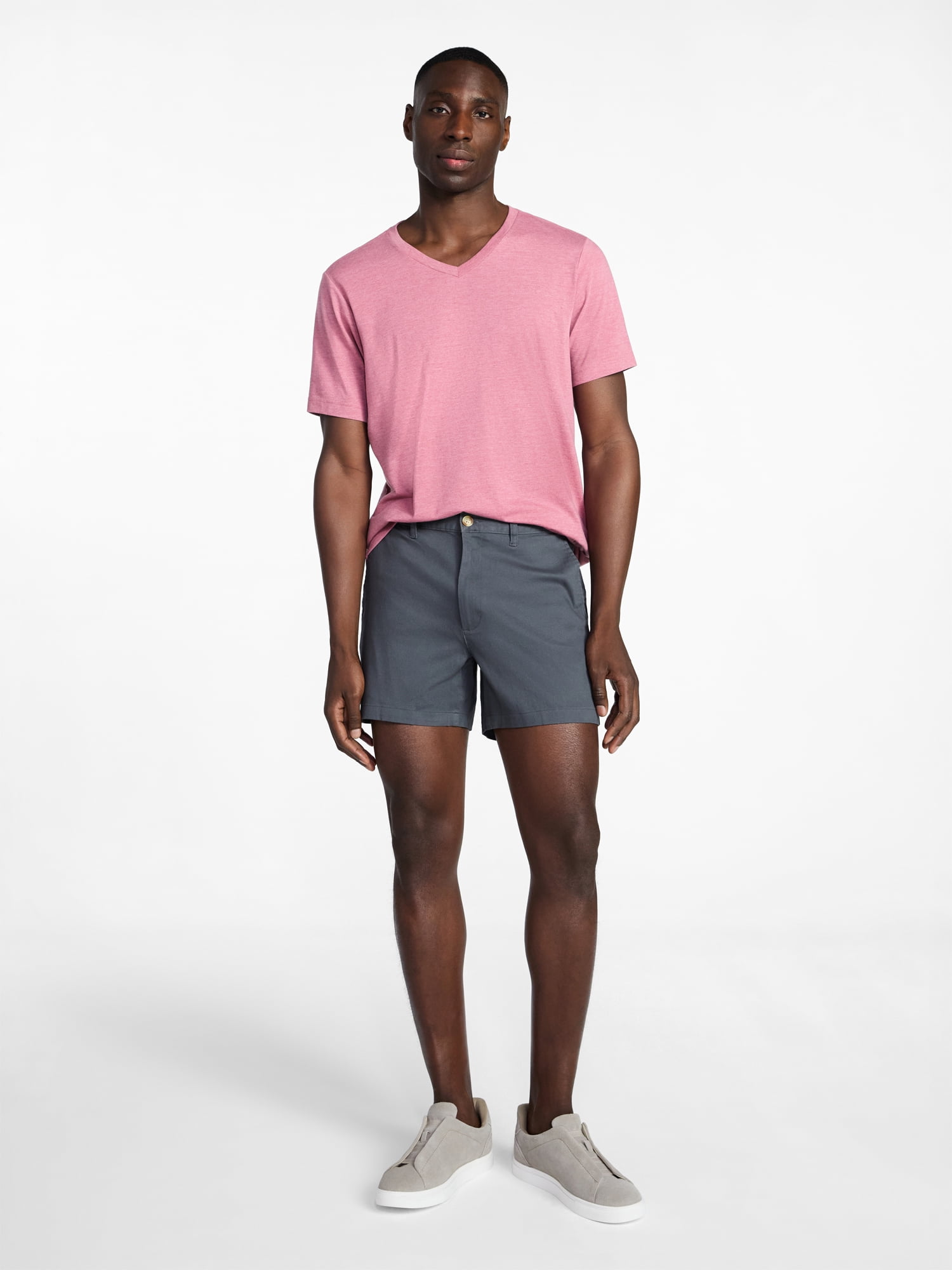 George Men's & Big Men's Relaxed Fit Short Sleeve V-Neck Tee, Sizes S-3XL