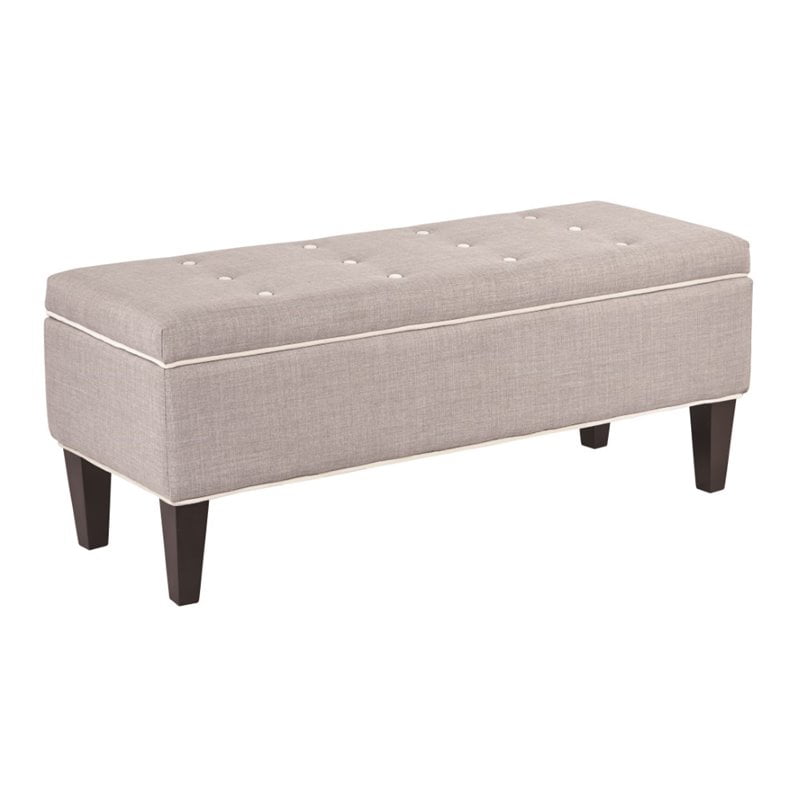 red bedroom bench