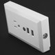 thumbnail image 4 of Toma de corriente eléctrica de pared de 125V, puerto USB dual de 2,4A con luz nocturna, enchufe estadounidense, luz blanca cálida, 4 of 8