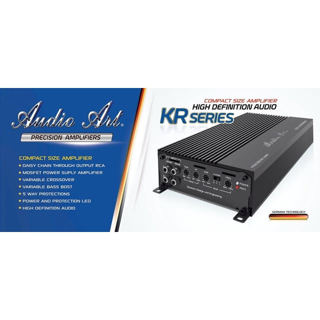 Amplificador Compacto Audio Art KR504 4 Canales 55 Watts