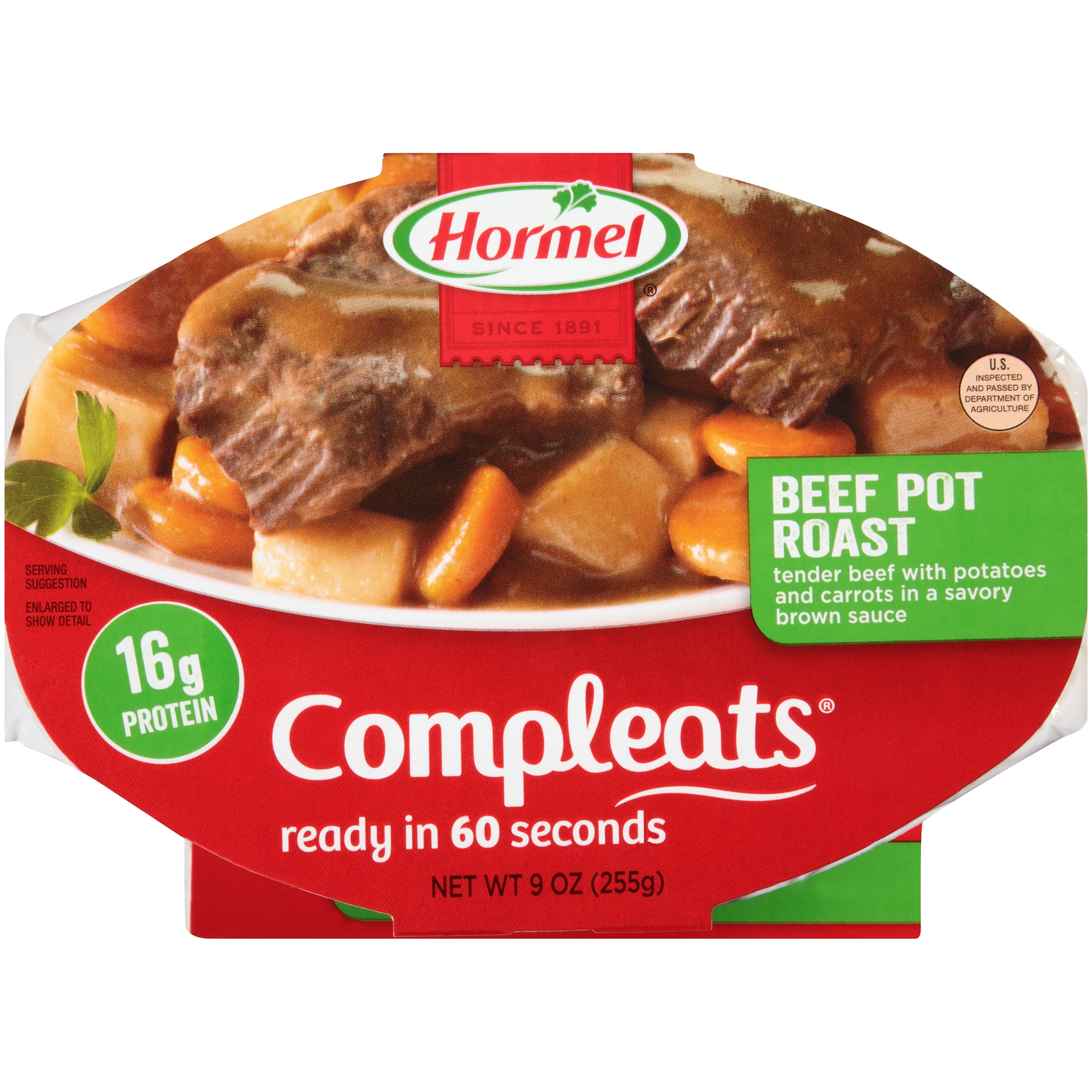 Hormel Beef Pot Roast Compleats 9 oz. Sleeve by Hormel