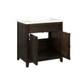 thumbnail image 3 of Benjara BM231802 31 in. Wooden 2 Door Bathroom Vanity, Brown & White, 3 of 5