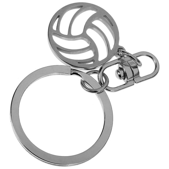 ifundom Compact Volleyball Keychain Stainless Steel Multi-Function Bag Pendant Accessory