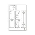 thumbnail image 3 of Caf Wood Coat Stand Ten Peg/Five Hook, 21.67w x 21.67d x 69.33h, Espresso Brown, 3 of 6