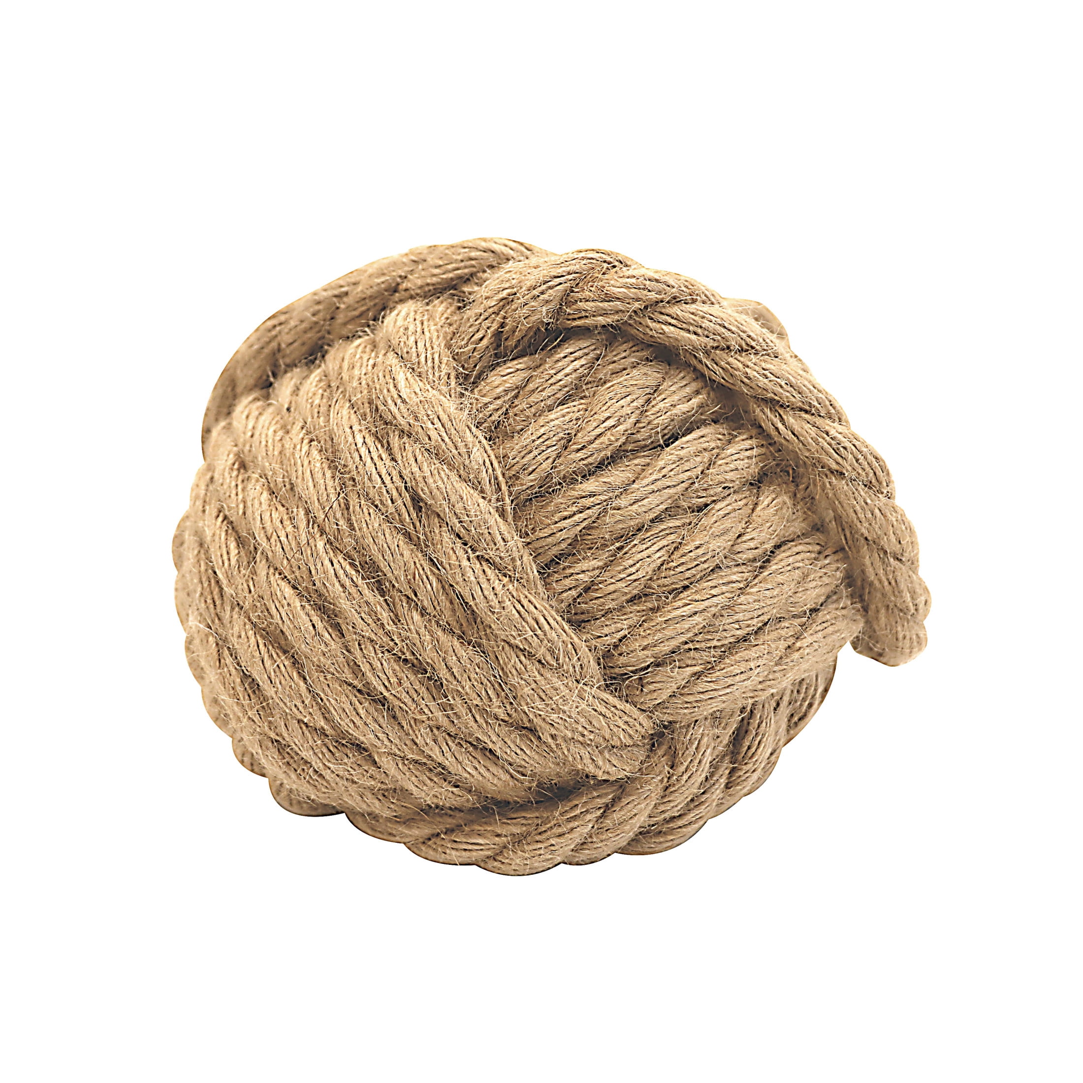 Creative Co-Op Nautical Rope Knot Decorative Cotton Door Stop, Natural