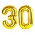 thumbnail image 1 of Globos con números Uppesy Gold 30 para fiesta de cumpleaños, 40 cm, 1 of 6