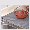 thumbnail image 2 of BUYISI Hangable Silicone Dish Drying Mat with Drainage Design for Easy Storage 33.5*43cm, 2 of 8