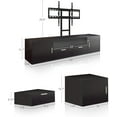 thumbnail image 5 of LUCKLIIFE 63“ TV Stand with Mount with 2 Drawers and LED Lighting, for TVs up to 70", Black, 5 of 6
