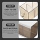 thumbnail image 2 of GOOHOCHY Contenedor de almacenamiento de calcetines para el hogar, organizador de calcetines de pared, caja de almacenamiento de ropa interior de uso diario, 2 of 8