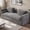 Gray, variant on Arouseden 83" 2 Person Couch,Minimalist Couch with Two Armrest Pillows and Two Backrest Pillows,Boucle Loveseat Sofa for Bedrooms,Green Couches for Living Room