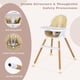 thumbnail image 3 of Trona convertible para bebés BABY JOY de madera 3 en 1, color beige, 3 of 9