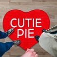thumbnail image 3 of Alfombra de baño en forma de corazón de San Valentín - moqueta pequeña y suave, alfombra roja romántica lavable, antideslizante y acogedora decoración para el hogar, dormitorio, de una sola pieza, 3 of 5