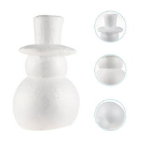 Masteelf White Unfinished Snowman Doll for Home Made of Foam Easy to Customize for Christmas DIY 25cm Height