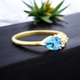thumbnail image 5 of SHREENATHJEWELRY 7x5MM / 1 Ct Swiss Topaz Engagement Ring - Cluster Anniversary Gift for Women, 5 of 10