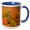 Blue/White, variant on 3drose, Minnesota, Superior National Forest. Trees in Autumn Colors., 11oz Mug