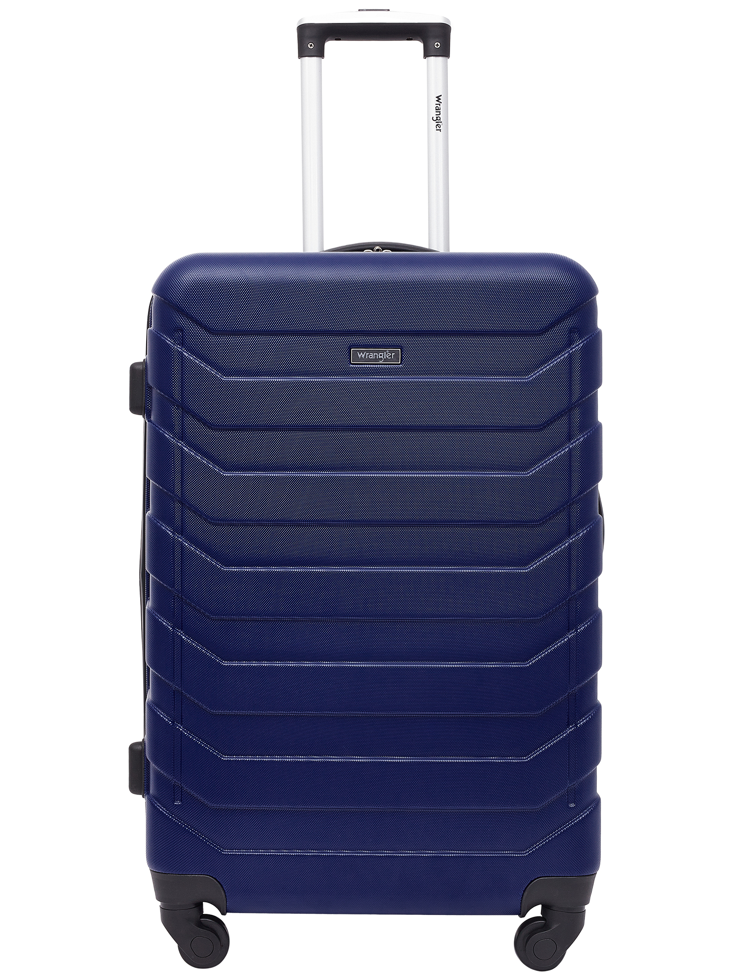 Wrangler 4 Piece Rolling Hardside Luggage Set, Blue - image 2 of 9