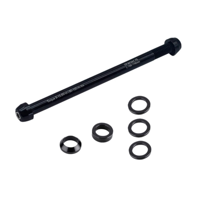 Lipstore Bike Rear Hub Shaft Adjustable Length High Strength Aluminum Alloy Quick Release M12xP1.75