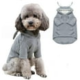 thumbnail image 1 of Sudadera con capucha para mascotas, traje de gato y conejo con orejas de conejo, sudadera bonita, suéter de punto para cachorros de primavera y otoño, prendas de punto suaves para gatitos Xemadio WRMH-937-6, 1 of 4
