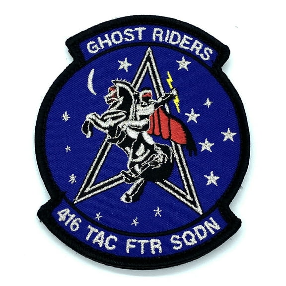 416th TFS Ghost Riders Patch – Hook and Loop, 4"