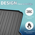 thumbnail image 3 of Unique Bargains Flat Face Cargo Liner Rear Trunk Mat Trunk Cargo Luggage Boot Tray Mat Vertical Stripes Pattern for Toyota Highlander 2024-2025 Anti-Slip, 3 of 7