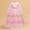 Pink, variant on JUSLIO Girls Dresses Size4-8 Tulle Bow Long Sleeve Girl Dresses Round Neck Winter Casual Princess Dress