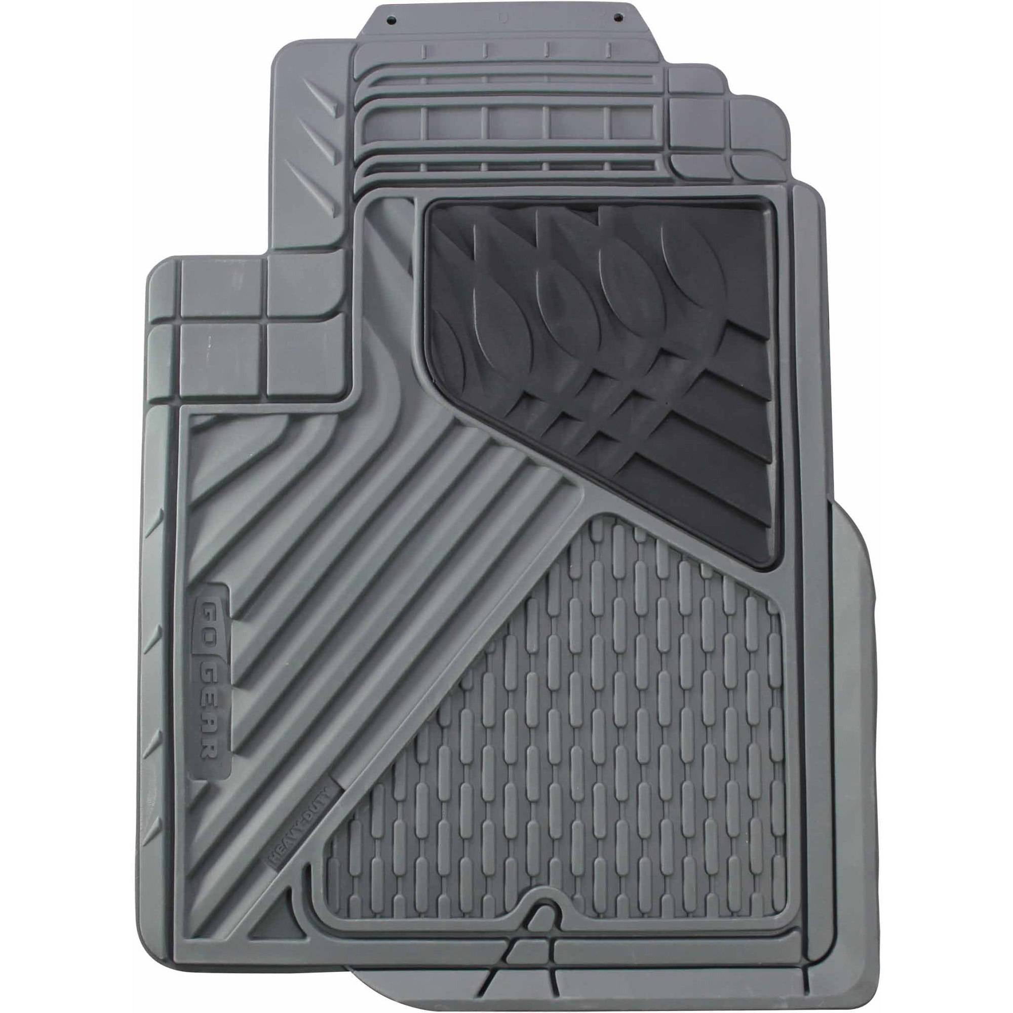 Go Gear Heavy Duty Rubber Mat Mid Truck Grey 4Piece Set
