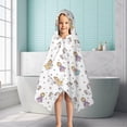 thumbnail image 6 of Princess Unicorn Star Pattern Hooded Bath Towel，50"x30" for Ages 3 To 12 Kids, Quick Dry Lightweight Soft Microfiber Hood Beach Towel Cover Up for Kids, 6 of 7