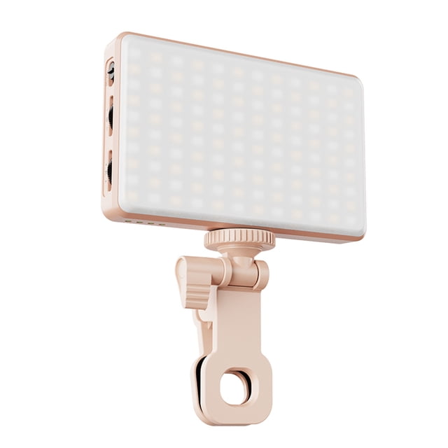 Lampe Photo Portable à Clipser 2500K à 9000K Luminosité Réglable 12W LED pour Vidéoconférence Ordinateur Tablette Téléphone