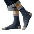 thumbnail image 2 of Riecok Non Slip Socks for Men Thick Thermal Cushioned Crew Socks Mid Calf Stretched Soft Comfortable Socks for Travel Hiking and Running, 2 of 3
