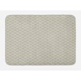 thumbnail image 1 of Geometric Bath Mat, Prehistoric Symmetrical Circles Intersecting Geometric Latticework Print, Plush Bathroom Decor Mat with Non Slip Backing, 29.5" X 17.5", Dimgray and Beige, by Ambesonne, 1 of 2