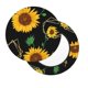 thumbnail image 2 of Balery Flower (2) Fundas de asiento para taburete de bar redondo de tela de terciopelo ajustables que protegen de arañazos y manchas para sillas de 14 a 17 pulgadas.-13 inch, 2 of 7