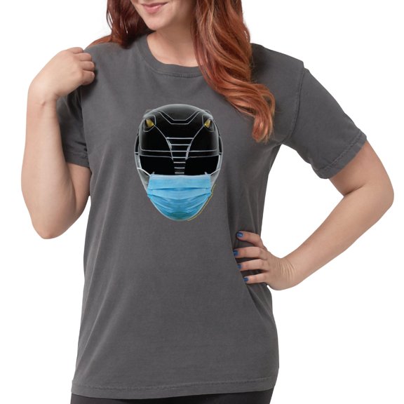 CafePress - Power Rangers Blac Women's Comfort Colors® T Shirt - Womens Comfort Colors® Shirt