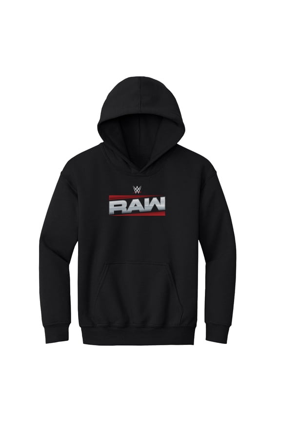 Youth 500 Level Black RAW Logo Pullover Hoodie