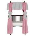 thumbnail image 2 of Baby Doll Bedding 12 Piece Solid Reversible Round Crib Curtain and Valance Set, 2 of 7