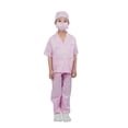 thumbnail image 1 of Ropa de médico para niños, ropa de enfermera, ropa de bata blanca para cirugía, ropa de laboratorio para jardín de infantes, ropa de juego profesional, 1 of 6
