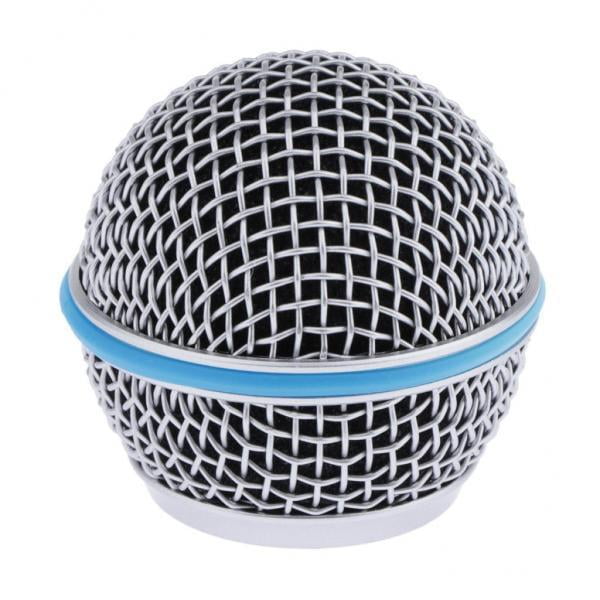 Rejilla de Reemplazo Sunnimix para Micrófono de Acero Azul 4 Piezas